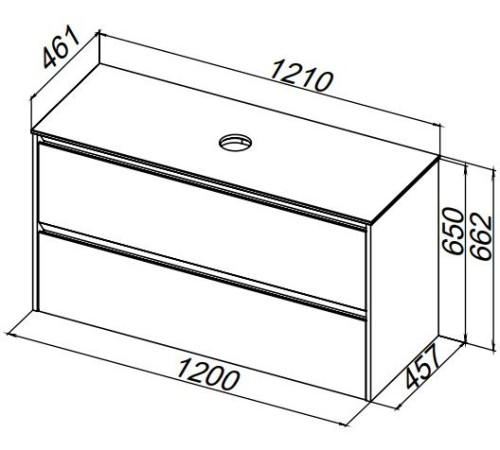 Тумба под раковину Allen Brau Activity 120 1.34015.CGM олива матовый/олива браш