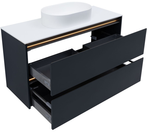 Тумба под раковину Allen Brau Activity 120 1.34015.AM антрацит матовый/олива браш