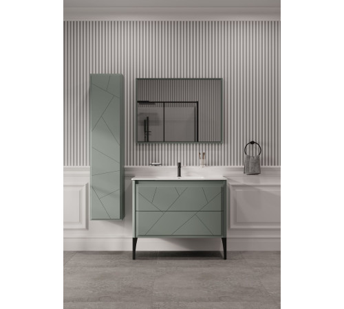 Тумба под раковину Allen Brau Paris 100 1.360002.CGM олива матовый