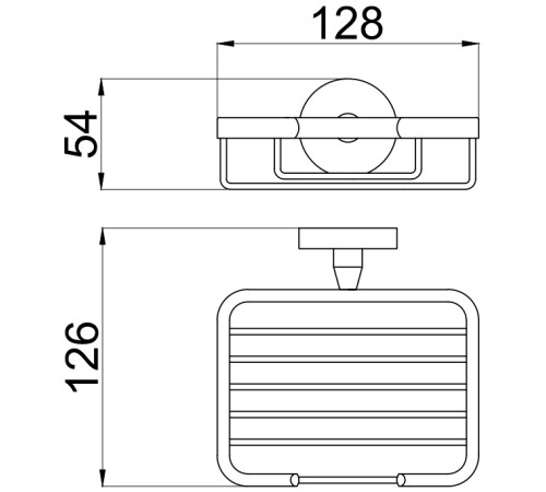 Мыльница Allen Brau Priority 6.31004-BN никель браш