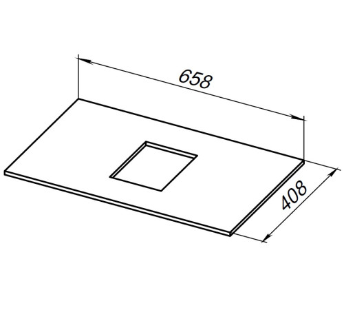 Столешница Allen Brau Priority 70 1.31009.G-S серый структ