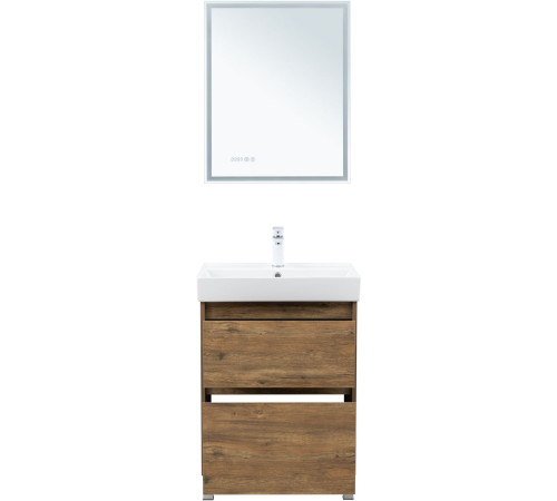 Тумба под раковину Aquanet Nova Lite 2.0 60 напольная, дуб рустикальный