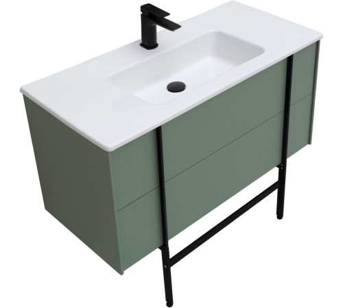 Тумба под раковину Allen Brau Reality 100 1.32007.CGM олива матовый