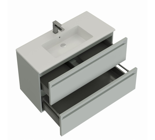 Тумба под раковину Allen Brau Eclipse 100 1.E1003.PWM 2.0 папирус матовый