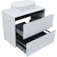 Тумба под раковину Allen Brau Activity 80 1.34004.WM белый матовый/черный браш