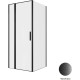 Душевой уголок Allen Brau Priority 90x90 3.31027.BBA + 3.31045.BBA черный браш