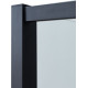 Боковая стенка Aquanet Pleasure Evo 800 AE65-F80-BT профиль черный, прозрачное стекло