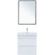 Тумба под раковину Aquanet Слим 60 белый сатин