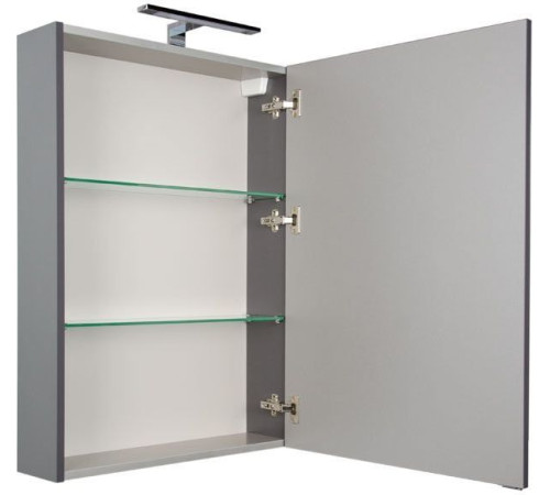 Зеркальный шкаф Aquanet Алвита 60 серый антрацит