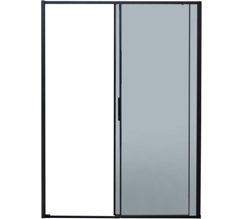 Душевая дверь Aquanet Pleasure Evo 140 AE65-N140-BT профиль черный, прозрачное стекло