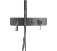 Смеситель для ванны Allen Brau Priority 5.31A05-MG (с внутренней частью) графит браш