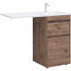 Тумба под раковину Aquanet Токио 48 дуб веллингтон (напольная 2 ящика)