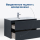 Тумба под раковину Aquanet Алвита New 60 2 ящика, антрацит