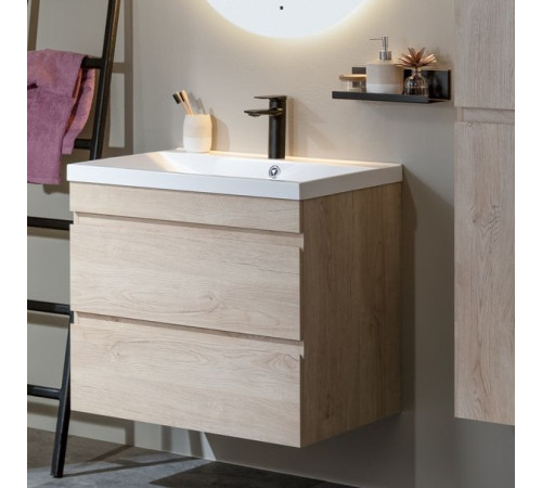 Тумба под раковину Aquanet Нота New 60 дуб светлый