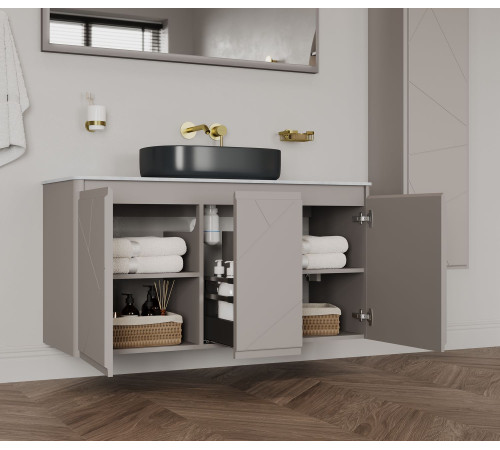 Тумба под раковину Allen Brau Paris 120 1.360004.WM белый матовый