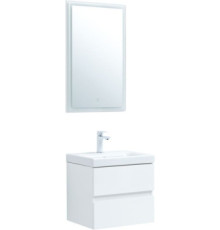 Мебель для ванной Aquanet Беркли 50 белый глянец (2 ящика)