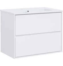 Тумба под раковину Aquanet Милан 85 белый глянец