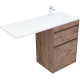 Тумба под раковину Aquanet Токио 58 дуб веллингтон (напольная 2 ящика)