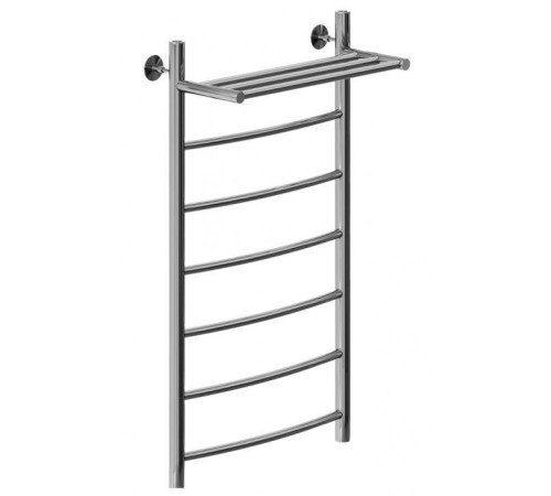 Полотенцесушитель водяной Aquanet Romeo с полкой 1000x500, с полкой, хром