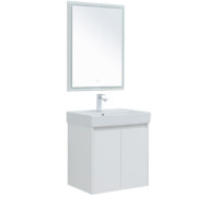 Мебель для ванной Aquanet Nova Lite 60 белый глянец (2 дверцы)
