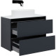 Тумба под раковину Allen Brau Activity 90 1.34005.AM антрацит матовый/черный браш