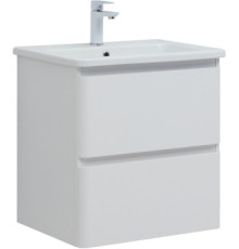 Тумба под раковину Aquanet Эмбер 60 белый матовый