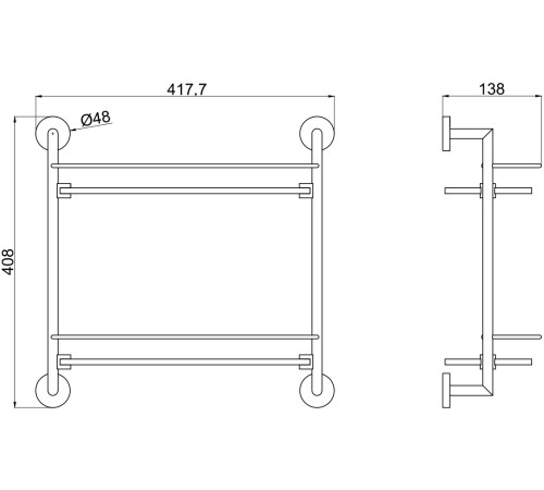 Полочка Allen Brau Priority 6.31015-MG графит браш