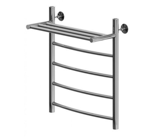Полотенцесушитель водяной Aquanet Romeo с полкой 600x500, с полкой, хром