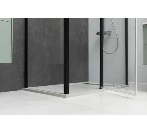 Душевой уголок Allen Brau Priority 100x100 3.31006.BBA + 3.31021.BBA черный браш