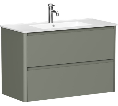 Тумба под раковину Allen Brau Gravity 100 1.370010.CGM олива матовый
