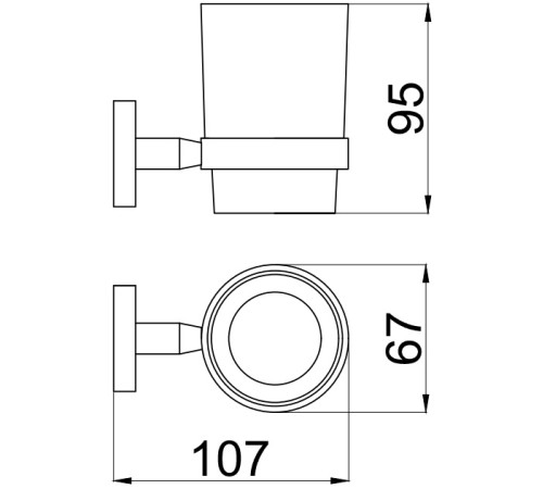 Стакан Allen Brau Priority 6.31002-MG графит браш