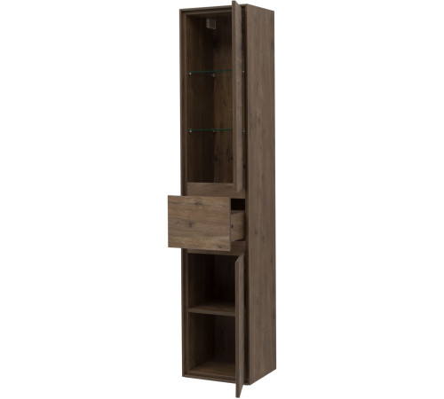 Шкаф-пенал Aquanet Милан 35 дуб рустикальный (с ящиком)