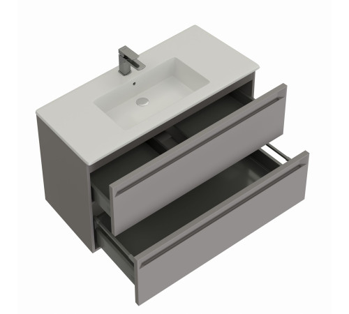 Тумба под раковину Allen Brau Eclipse 100 1.E1003.PGM 2.0 платина матовый