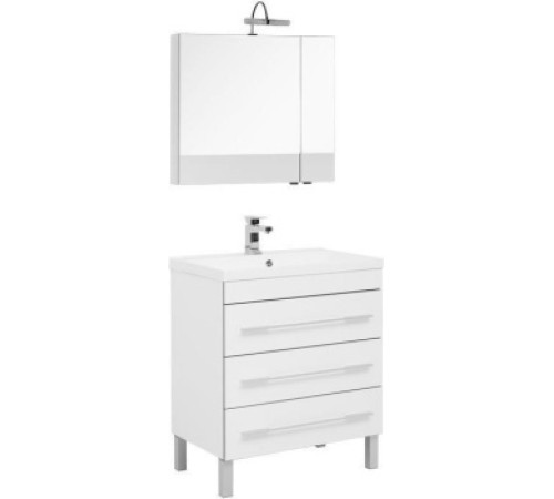 Мебель для ванной Aquanet Верона 75 белый (напольный 3 ящика)