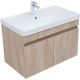 Тумба под раковину Aquanet Оптима 80 дуб светлый