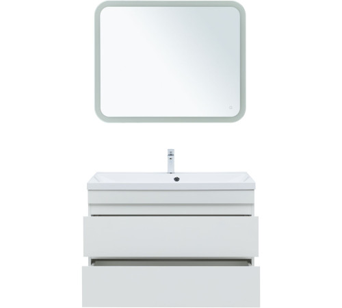 Тумба под раковину Aquanet Нота New 100 белый глянец