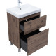Тумба под раковину Aquanet Алвита New 60 напольная, дуб веллингтон табак