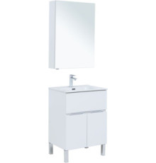 Мебель для ванной Aquanet Алвита New 60 1 ящик, 2 дверцы, белый матовый