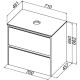 Тумба под раковину Allen Brau Activity 70 1.34003.WM белый матовый/черный браш