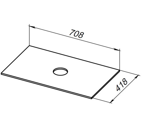 Столешница Allen Brau Liberty 75 1.33007.B бежевый