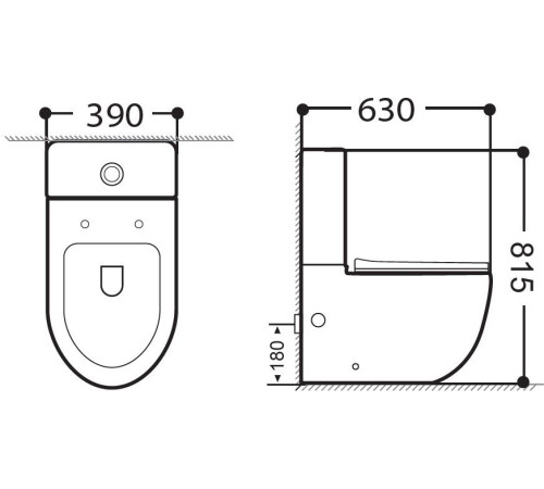 Чаша напольного унитаза Aquanet Rimless Cetus 2.0 C1 LX-2903
