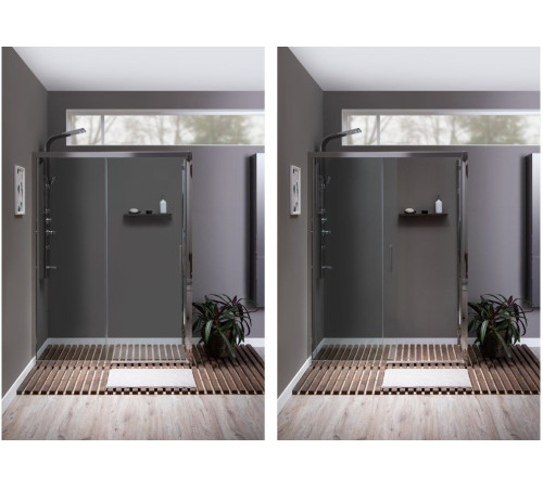 Душевой уголок Aquanet Delta NPE1131 150x80, прозрачное стекло