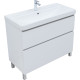 Тумба под раковину Aquanet Вега 100 напольная, белый глянец