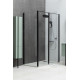 Душевой уголок Allen Brau Priority 140x80 3.31012.BBA + 3.31015.BBA черный браш