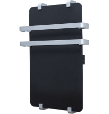 Полотенцесушитель электрический Allen Brau Infinity 100x44 с рейлингом 2.0 и креплением, серебро браш