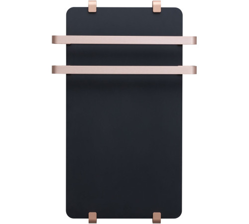 Полотенцесушитель электрический Allen Brau Infinity 80x44 с рейлингом 2.0 и креплением, медь браш