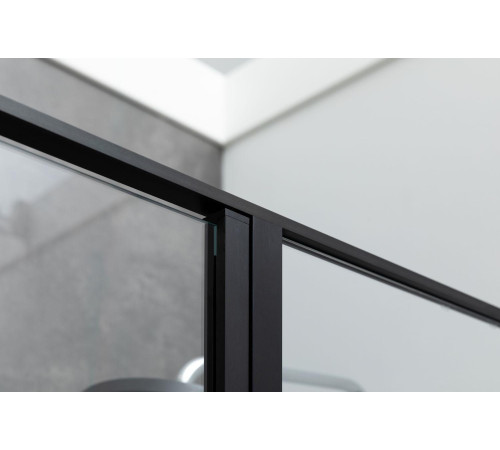 Душевой уголок Allen Brau Priority 140x80 3.31012.BBA + 3.31015.BBA черный браш