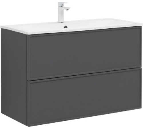 Тумба под раковину Aquanet Арт 100 ясень графит