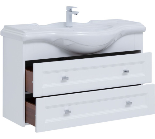 Тумба под раковину Aquanet Монте 85 белый матовый