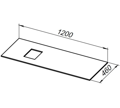 Столешница Allen Brau Infinity 120 1.21015.G L графит
